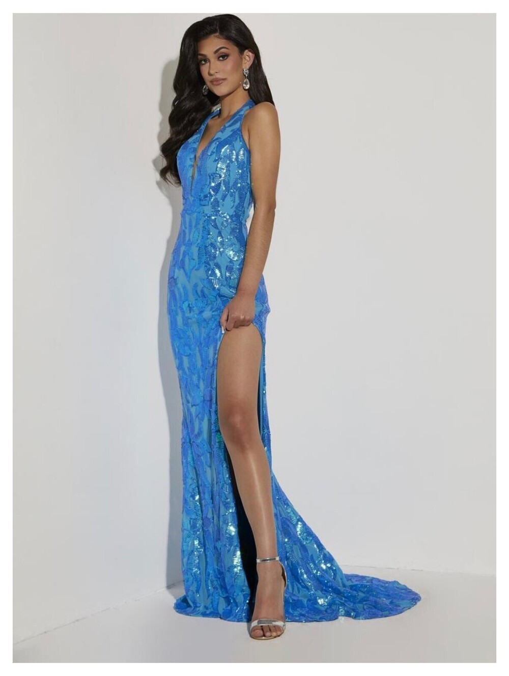Ocean Blue Prom Dress Size 6 Formal Gown Pageant Homecoming HOCO Wedding